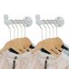 Industriële wandpijp kledingrekken - Heavy Duty metalen kleerhanger met haak, wandgemonteerde kledinghouder rekken, wandkledingstang/kapstok hangrail/hangstang voor kastopslag, 2 stuks, wit