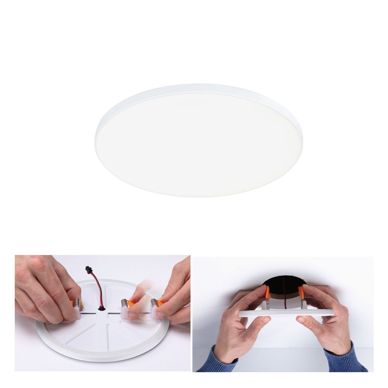 Paulmann VariFit LED-inbouwpaneel Veluna Edge IP44 rond 160mm 1100lm 4000K Wit dimbaar