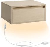 Merkloos / Sans marque Natuurlijk Beige Zwevende Lade - Wandplank - Zwevende Plank - Houten Spaanplaat - Vezelplaat met gemiddelde dichtheid - 35cm x 40cm x 18cm
