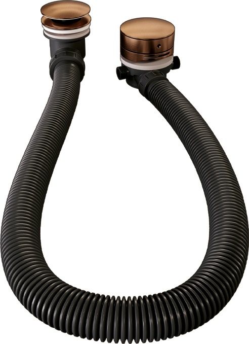 Brauer Copper Edition Overloopset/badvulwaste koperkleur - messing - 100 cm - 4260483796159