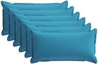 vidaXL Kussensloop 6 stuks HOUTEN Lichtblauw 40 x 70 cm Polyester