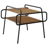 vidaXL Salontafel Artisanaal eiken 50 x 50 x 51 cm