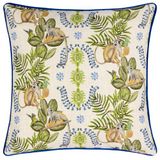 Wylder Tropics Valera Lagos Monkey kussen met tropische paspelveren