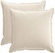 vidaXL Taie d'oreiller 2 pièces bois crème 65 x 65 cm velours côtelé