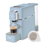 Polti Coffea S15LB Espressomachine voor E.S.E-pads, 44 mm | Pompdruk 19 bar, afneembare tank van 0,85 l, instelling van lengte en temperatuur, automatische uitschakeling, lichtblauw