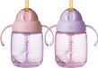Tommee Tippee Rietjesbeker - 2 stuks - 240 ml - Roze en Paars