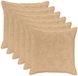 vidaXL Kussensloop 6 st houten crèmekleurig 70 x 70 cm