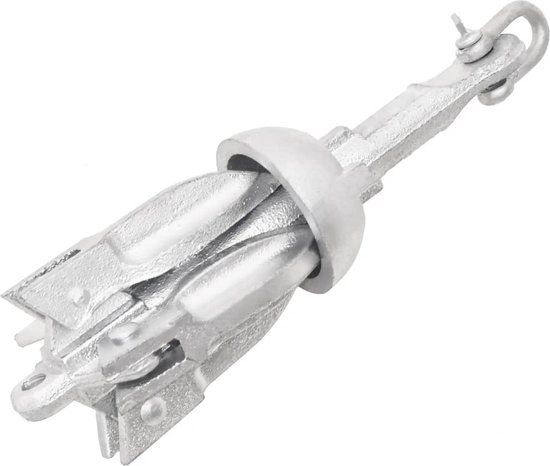 vidaXL Anker inklapbaar 0,7 kg thermisch verzinkt gietijzer zilver