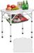 VEVOR Opvouwbare Tafel Draagbare Picknicktafel Buffettafel MDF 60cm Zilveren Picknicktafel