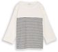 Tom Tailor - Shirt met lange mouwen en streepjesmotief - Maat S - offwhite navy blue stripe