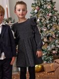 Vertbaudet Glanzende jersey jurk antraciet