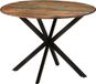 Maison Exclusive - Table de salle à manger Ø 110 x 78 cm en bois ancien massif et acier