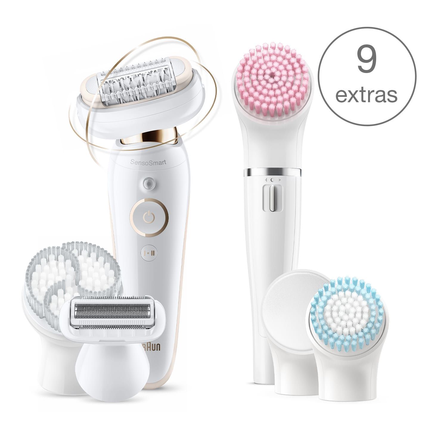 Braun Silk-épil 9 Flex 9100 BS Epilator - Gold/White