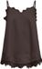 OBJECT Objnaline Reg Slip Lace Top Tops & T-shirts Dames - Shirt - Bruin - Maat 34