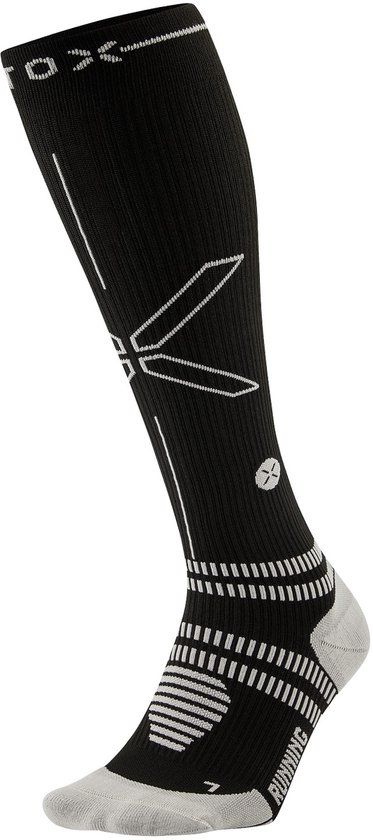 STOX Energy Socks Hardloopsokken Dames - Compressiekousen - Compressie Sokken Hardlopen - Sportsokken Zwart - Maat M