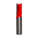 Freud 12-116: 1/2" (dia.) Dubbele Fluit Rechte Bit met 1/2" schacht, 2-5/8" totale lengte, Rood