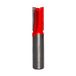 Freud 12-116: 1/2" (dia.) Dubbele Fluit Rechte Bit met 1/2" schacht, 2-5/8" totale lengte, Rood