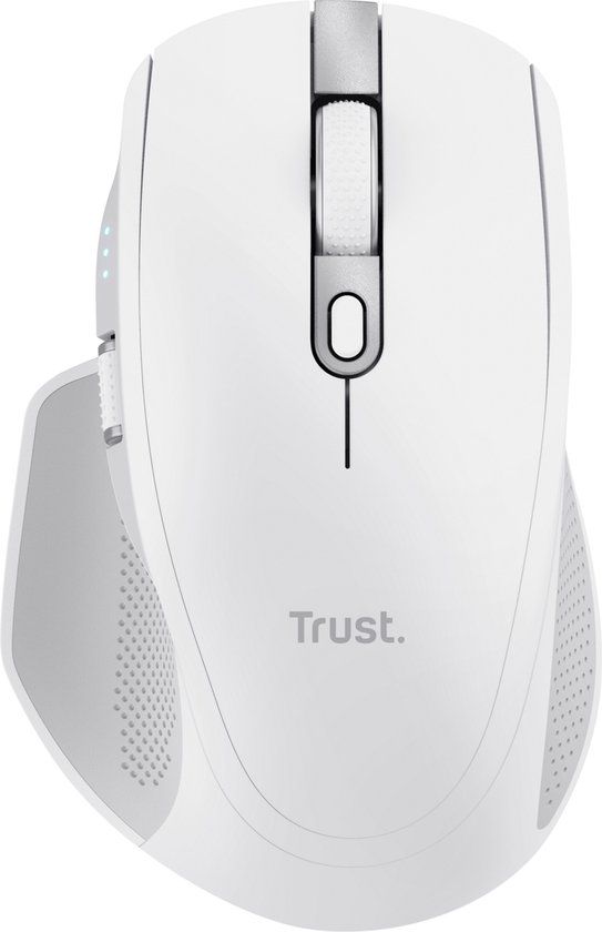 Trust Ozaa - Ergonomische Draadloze muis - Oplaadbaar - Multiconnect USB & Bluetooth - Zwart