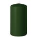 Enlightening Candles Cilinderkaars/stompkaars - donkergroen - D6 x H10 cm - 36 branduren - Dikke kaarsen - Voor kandelaar of plateau