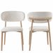 Bayt Japandi eetkamerstoelen - Set van 2 - Beige