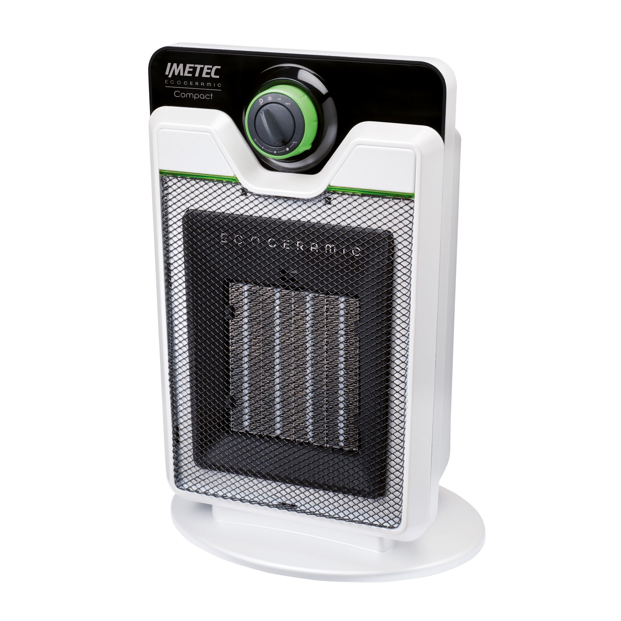 Imetec Compact Binnen Zwart, Wit 2000 W Ventilator elektrisch verwarmingstoestel