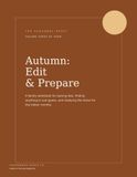 Autumn: Edit & Prepare (The Seasonal Reset #3): A Family Workbook for Owning Less, Finding Anything in One Guess, and Readying the Home for the Indoor Months