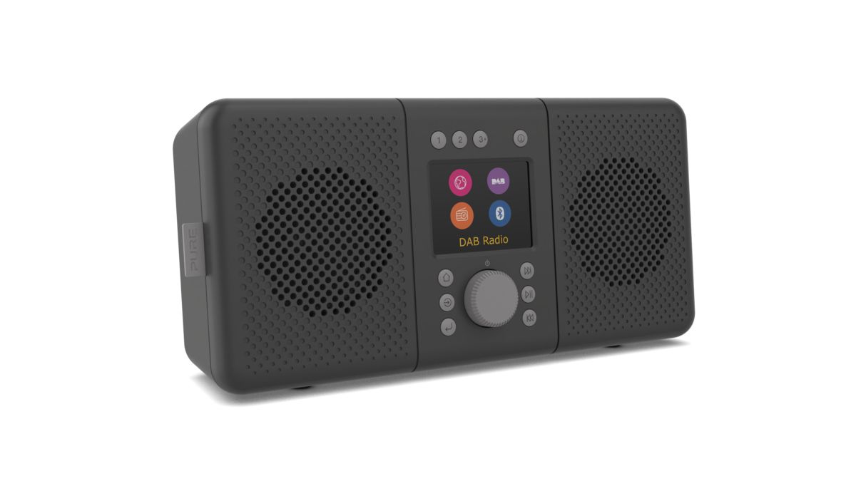 Pure Elan Connect+ Draagbare DAB+/FM/Internet Radio - Houtskool