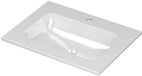 Wastafel INK Aspekt Wastafel Porselein Centraal met 1 Kraangat - 600x450x15 mm - Glans Wit