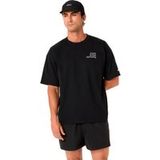 ASICS Runner Message Graphic Relaxed Hardloopshirt Heren - zwart, Maat XL