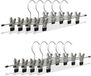 Merkloos Relaxdays Broekhanger - Set van 10 - Antislip - Metaal - Zilver/Zwart