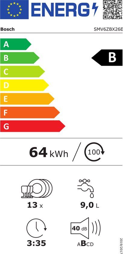 BOSCH SMV6ZBX26E Serie 6 EXCLUSIV Inbouw Vaatwasser