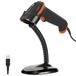 Tera L5100Y-Z Barcodescanner, 1D, laser, USB bedraad, handscanner, lezer met houder, plug and play
