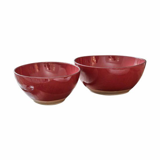 LOBERON Saladekom set van 2 Biarré rood