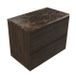 Saniclass Badkamermeubelset - 80x45x63cm - Noche natuurstenen topblad dark emperador - 1 kraangat - 2 lades - mat eiken charcoal