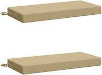 vidaXL Coussin de banc SOEST 2 pièces 100% Polyester Beige 60 x 40 x 8 cm