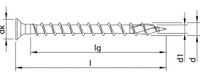 HECO TOPIX-Plus spaanplaatschroef 3x25mm - platkop - verzinkt - voldraad - PZD 1 - 60109 (Per 200 stuks)