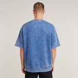 G-Star Acid Wash Loose Sw Ss Heren Trui Katoen Blauw XS