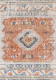 Surya NAWEL Boho Tapijt Rood/Blauw 200x275 cm Polyester
