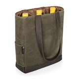 PICNIC TIME LEGACY - Een merk wijn fles koeltas, oude wasdoek draagtas wijn cadeau tas