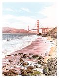 Komar Muurschildering Golden Gate 30x40 cm