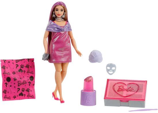 Barbie Uitpakparty Chic Feestje Serie - Pop met Roze Glitters