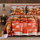 PETTI Artigiani Italiani Winterdekbed kerst 270 × 260 cm | Hond, omkeerbaar, microvezel, 300 g/m², gemaakt in Italië