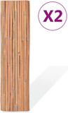 vidaXL - Écrans - 2 pièces - 100x400 cm - bambou
