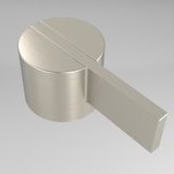 IVY Pact eenhendel wastafelmengkraan met draaibare cascade uitloop voorzien van coldstart 26,3 cm, geborsteld nickel PVD