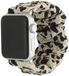 123watches.nl 123watches Savara Scrunchie Nylon Bandje voor Apple Watch 38/40/41/42mm Panter Sterrenlicht M/L