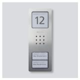 Siedle 210008734-00 Buitenunit voor Intercom Kabelgebonden RVS