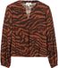 s.Oliver Blouse donkerbruin / mandarijn