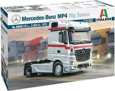 Italeri 3948S 1:24 Mercedes-Benz MP4 Big Space, getrouwe replica, modelbouw, knutselen, hobby, lijmen, plastic bouwpakket, montage