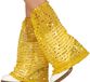 Fiestas Guirca 60s disco pailletten beenwarmers voor dames goud