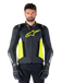 Alpinestars Missile V3 Airflow Noir Jaune Fluo Blanc Cuir Veste Taille 54